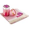 ihvan online Tappeto di preghiera musulmana e perline di preghiera con elegante confezione regalo,Janamaz,Sajadah,Tappeto di preghiera islamica,Set di regali islamici,Tessuto taffettà, rosa