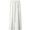 Generic Pantaloni invernali da donna in cashmere lavorati a maglia pantaloni larghi pantaloni larghi in cashmere, Bianco latte, M