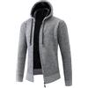 WKAYsIV Maglione-Cerniera-Lavorato Maglioni Taglie Forti Maglioni cardigan casual da uomo Maglioni full zip Cardigan lavorato a maglia con tasche Giacca Invernale 3XL 20.99
