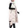 Goolecrimp Caldo da Donna Giù Gilet con Cappuccio Moda Lungo Leggero Caldo Inverno Senza Maniche Piumino Casual Cerniera Outdoor Versatile Giacca Senza Maniche (Verde,M)