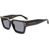 Philipp Plein SPP005M Occhiali, Shiny Black, 57 Uomo