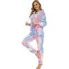 MJGkhiy Pigiama Intero Donna Invernale Taglie Forti con Cerniera Pigiamone Intero in Pile Tuta Intera Monopezzo con Cappuccio Caldo Abbigliamento da Notte Homewear Set Pigiami Lunghi