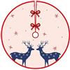 Huifengjie Tappeto per Albero di Natale, 120cm Gonne Albero di Natale Copri Base per Decorazioni Natalizie, Christmas Tree Skirt(03)