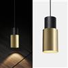 ouglres Lampada a Sospensione Oro Nero,Luce a Sospensione 1 Fiamma Legno,Paralume In Alluminio,Lampadavintage E27 per Camera da Letto,Isola Cucina, Sala Da Pranzo, Bar, Altezza Regolabile