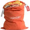 Asnews Sacchi Portabiancheria, 120L Grande Capacità Sacco Biancheria, Impermeabile Sacchi di Nylon con Zip, Riutilizzabile Sacchetto Organizer per Viaggio, Dormitorio, Campeggio, 90 x 60cm