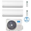 Midea Climatizzatore Condizionatore Midea Xtreme Wifi R32 Dual Split 7000 + 9000 BTU con U.E. M2OH-14HFN8-Q INVERTER Classe A++/A+