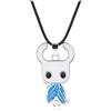 Generic Strike3D Gioco Hollow Knight Il Cavaliere Logo The Pale King Figure Portachiavi Collana Gioielli V2 (Collana)