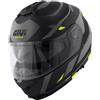 Givi casco modulare X.21 Evo Number - Nero opaco Titanio Giallo