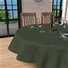 Soleil d'Ocre Luxury Tovaglia anti macchia rotonda, da 180 cm di diametro, di colore verde