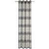 Neutex for you! Deko Trends Lavera 6236786 90 - Tenda con Occhielli, Tessuto, 245,0 x 140,0 x 245,0 cm, Colore: Bianco/Grigio Chiaro/Grigio Medio