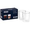 DeLonghi 2 bicchieri di vetro a doppia camera Thermal Glasses