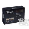 DeLonghi 6 bicchieri in vetro termici per caffè espresso