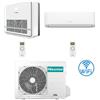 Hisense Climatizzatore Condizionatore Hisense Hi Comfort + Console R32 Dual Split Wifi Inverter 9000 + 18000 BTU con U.E. 4AMW81U4RJC NOVITÁ Classe A++/A+