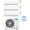 Hisense Climatizzatore Condizionatore Hisense New Comfort con WiFi R32 Trial Split Inverter 9000 + 12000 + 12000 BTU con U.E. 3AMW72U4RJC Classe A++/A+