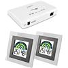 La Crosse Technology - MA11231 Kit di avviamento con gateway e 2 sensori termo/hygro con indicatore di comfort - Bianco