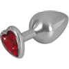 You 2 Toys Anal Plug con Gemma Rossa a Cuore MEDIUM