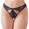 NO:XQSE Slip in Pizzo Nero con Intagli