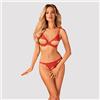 Obsessive Completino Sexy Rosso Con ferretto
