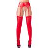 NO:XQSE Set Reggicalze e Calze Rosso
