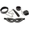 Bad Kitty Set Bondage con Strass 4 Pezzi