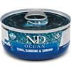 RUSSO MANGIMI SpA Russo Mangimi N&D Ocean Tonno, Sardine e Gamberetti per Gatti 70 g