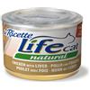 LIFE PETCARE Srl Le Ricette Pollo Fegatini Carote Cat Life Natural 150g