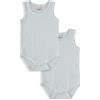 BABY DISTRIBUTION Bi-Pack Body Intimo Bimbo Neonato Senza Maniche Ellepi 1x2pezzi