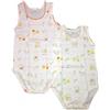 BABY DISTRIBUTION Bi-Pack Body Intimo Neonato Senza Mancihe Ellepi 2 Pezzi