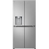 LG GML861PYPE Frigorifero Slim Multidoor, Classe E, 506L, Wi-Fi, Tecnologia Linear Cooling, Frigo con Dispenser Acqua UVnano Senza Allaccio, Total No Frost, Smart Diagnosis, Silver