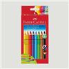 Faber-Castell Confezione 8 Matite Colorate Jumbo Grip Faber-Castel, con matita in grafite e penna
