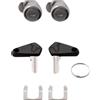 SW-Motech TRAX lock set 2 locks / 2 keys. Simultaneous locking.