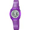 Calypso Orologio digitale unisex, display LCD e cinturino in plastica viola, K5677/2