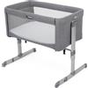 Joie Lettino Culla Neonato da Campeggio, Viaggio, Portatile Fianco Letto per Co-sleeping con Ruote colore Grey Flannel - Roomie