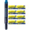 ONLINE 40x cartucce d'inchiostro per penna stilografica | colore blu | compatible con Lamy, Pelikan, Schneider | cartucce di ricambio lunghe | cancellabile