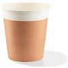 Bicchieri in cartoncino avana 180ml - Water based barrier - D70