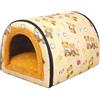 Stibtmr Accogliente Casetta Per Animali Domestici, Cuccia Per Cani Chiusa,Cuccia Per Animali Domestici Thermal Nest Resistente All'acqua - Casetta Recintata Per Cani Di Media E Piccola Taglia Con Maniglia Per