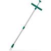 Relaxdays Estirpatore, Sarchiatore Manuale con Artigli in Acciaio a Molla, per Rimuovere le Erbacce, L 100 cm, verde