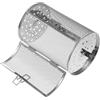 TOPBATHY Rotante Per Friggitrice Ad Aria in Acciaio Inossidabile - Accessori Per Forno E Griglia, Ideale Per Frutta Secca E Verdure, 18X12Cm, Silver Gray