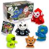#sbabam Funny Box Horror Show Jelly Planet, giocattoli dai 3 anni in su, 4 pezzi, giocattoli per bambini per Halloween con effetto ventosa, piccolo e fosforescente, mostro ideale come regalo per