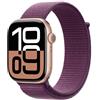 Apple Watch Series 10 Serie 10 GPS 46mm Cassa in Alluminio color Oro Rosa con Oro rosa Sport Loop