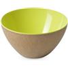 Omada Design - Ciotola cucina da 1,5 lt - Contenitore in plastica e legno - Durevole e infrangibile - Made in Italy - Linea Ecoliving - Verde Acido