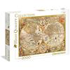 Clementoni - Puzzle 2000 Pezzi per Adulti e Ragazzi, High Quality Collection, Tema Mappa Antica, Idea Regalo Made in Italy, 97,5x66,8 cm, 32557