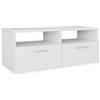 vidaXL Mobile Porta TV in Truciolato 95x35x36cm Bianco Mobiletto Arredo Salone