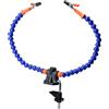 Yearninglife Attrezzo flessibile per saldare le mani a terza mano, due bracci flessibili con clip girevoli a 360 gradi + base in alluminio antiscivolo