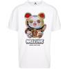 Mister Tee MT Upscale Welcome Cat Heavy Oversize Tee T-Shirt, White, L Uomo