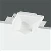 DEGHI Faretto incasso 12x12 cm in gesso bianco