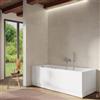 DEGHI Vasca da bagno a muro 170x70 cm reversibile con idromassaggio in acrilico - Hirst