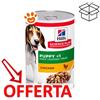 Hill's Dog Science Plan Puppy con Pollo - Lattina da 370 Gr - CONFEZIONE RISPARMIO