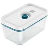 ZWILLING Fresh & Save Contenitore con Coperchio Sottovuoto, Misura M, Blu | Adatto al congelatore e alla lavastoviglie, freschezza prolungata, vetro