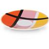 LE COQ PORCELAINE Geometrikós piattino per tazza caffè ocra Ø cm 11,5 (minimo 6 pezzi)